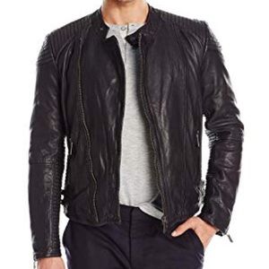 Scotch Soda Jackets Coats Scotch Soda Mens Fitted Leather Biker Jacket Poshmark